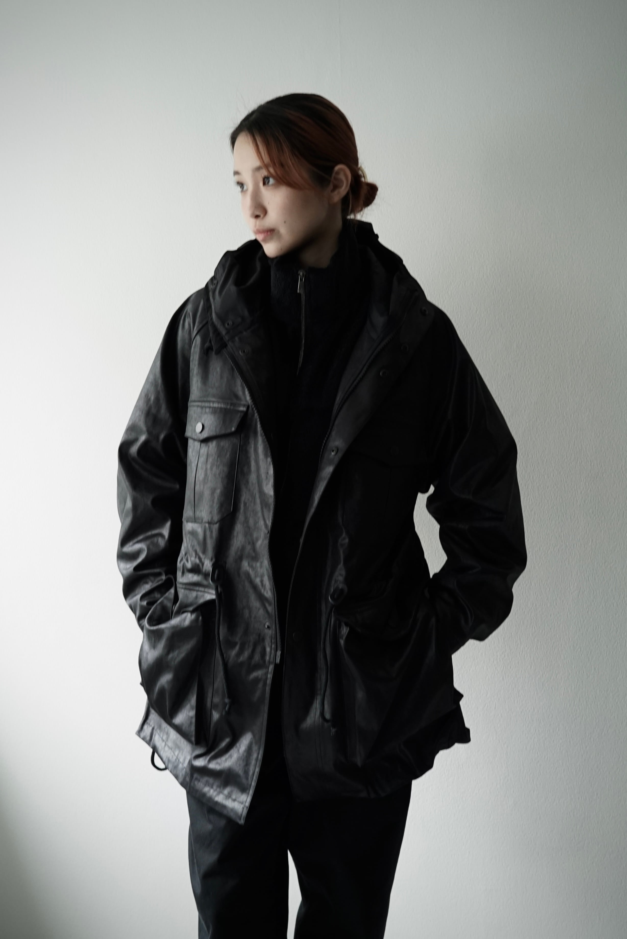 Vintage Leather Cloth / Mountain Parka (BLACK) | C O L I N A