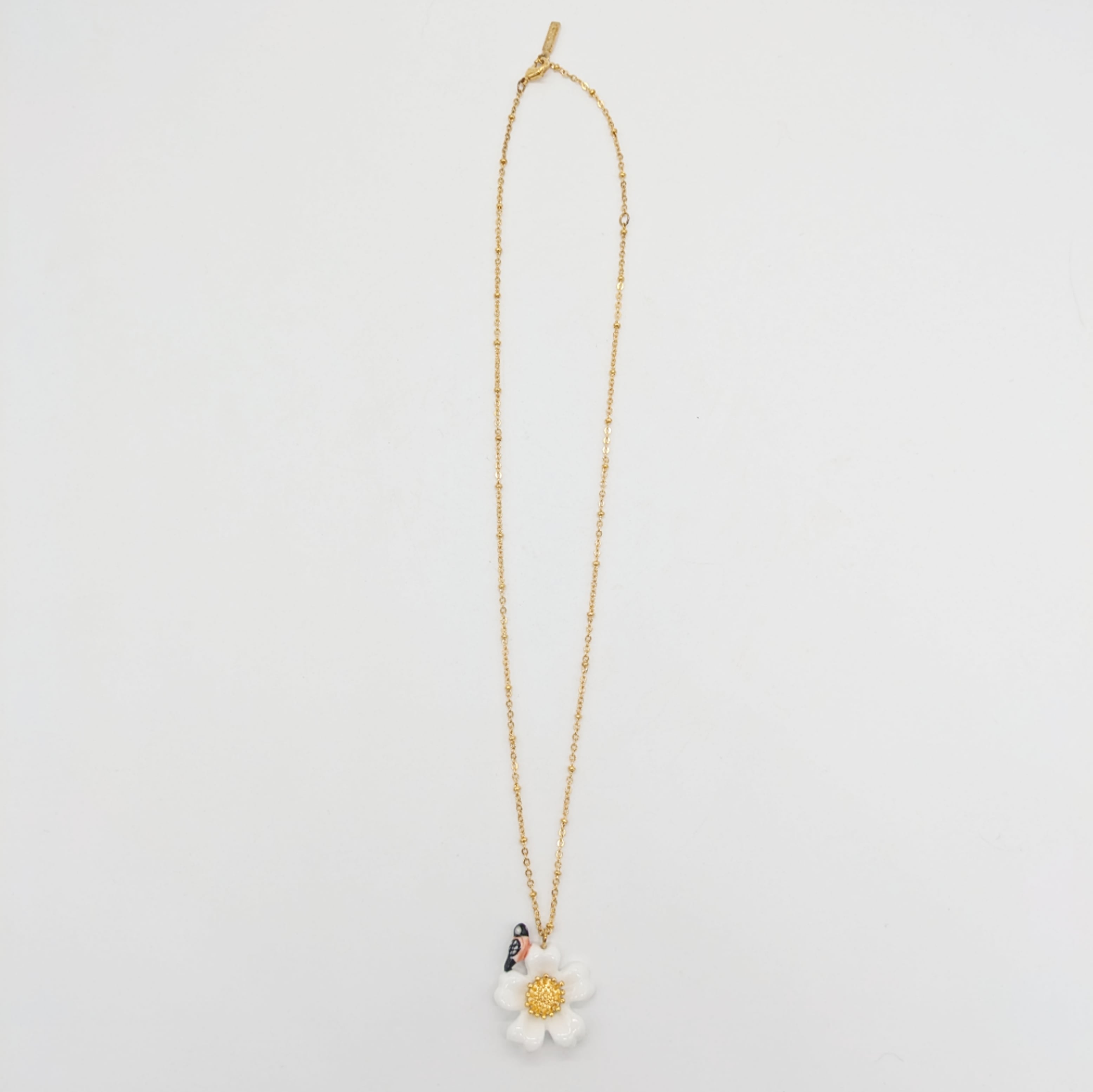 【nach】 Flower&bird necklace
