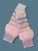 GHOST knit arm warmer(pink×pastel)