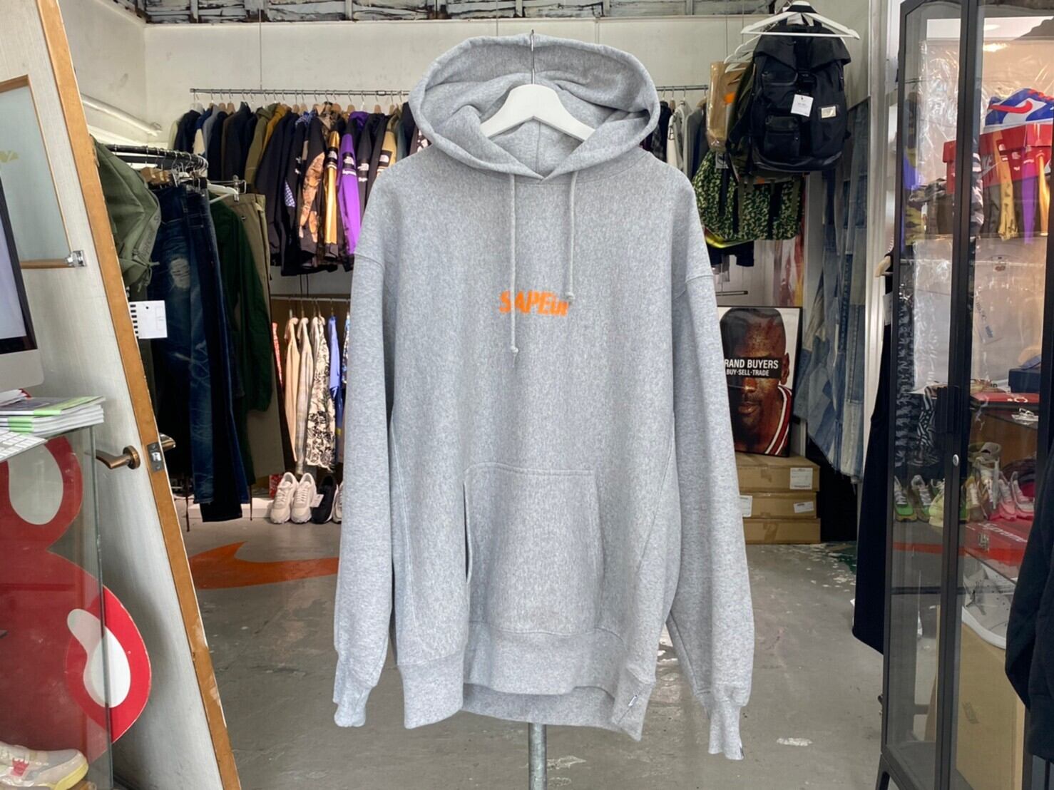 SAPEur × MASATOSHI HAMADA SWEAT HOODIE GREY XL 246454 | BRAND  
