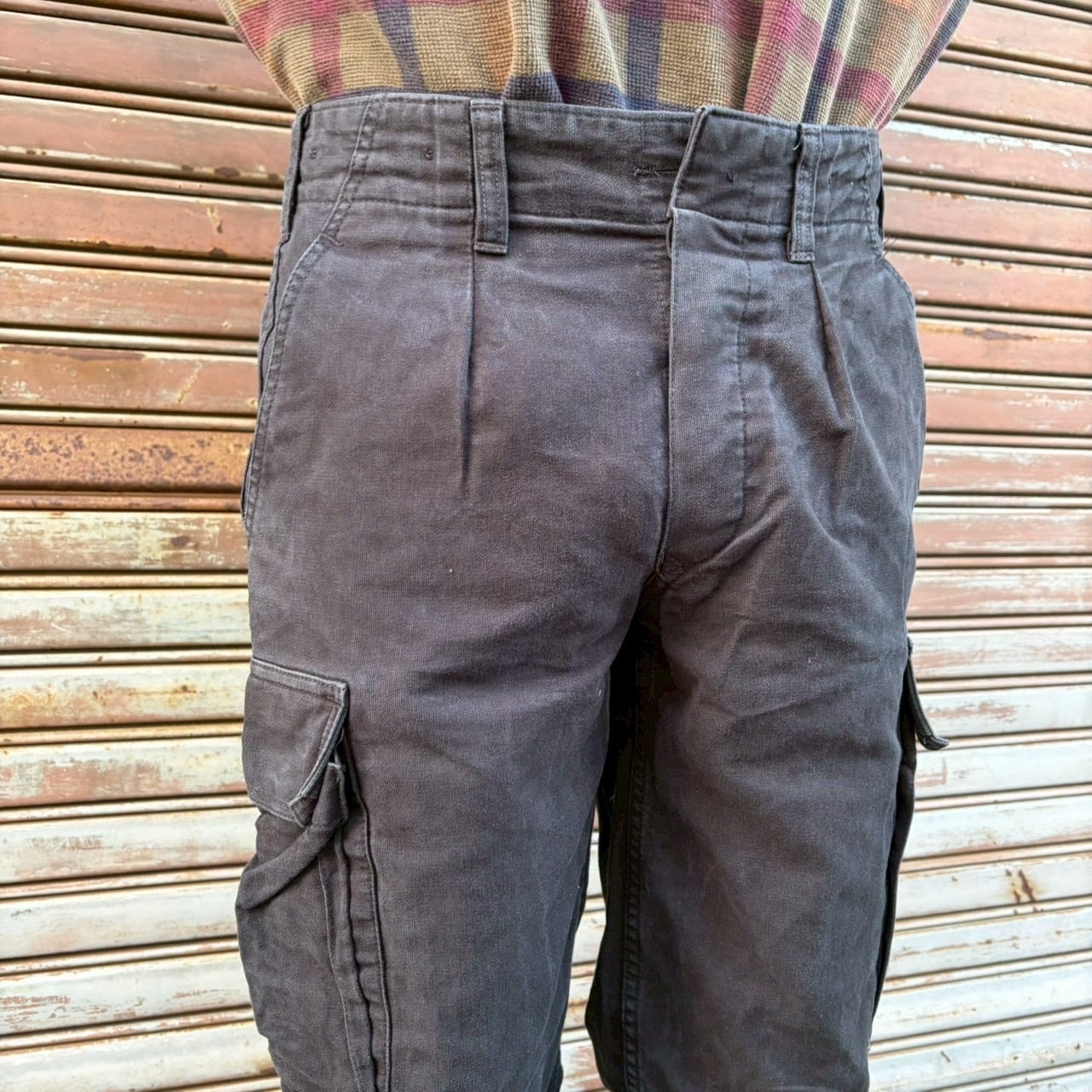 00s ドイツ軍 実物 フィールドパンツ カーゴパンツ ネイビー Gr.Nr.6 M