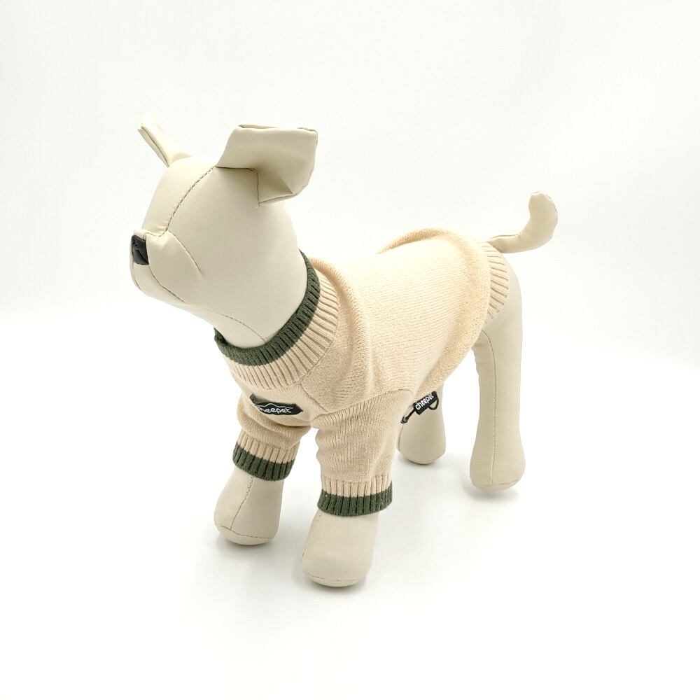 秋冬新作】小型犬用配色ニット タグ胸元 | CafeWayWay291