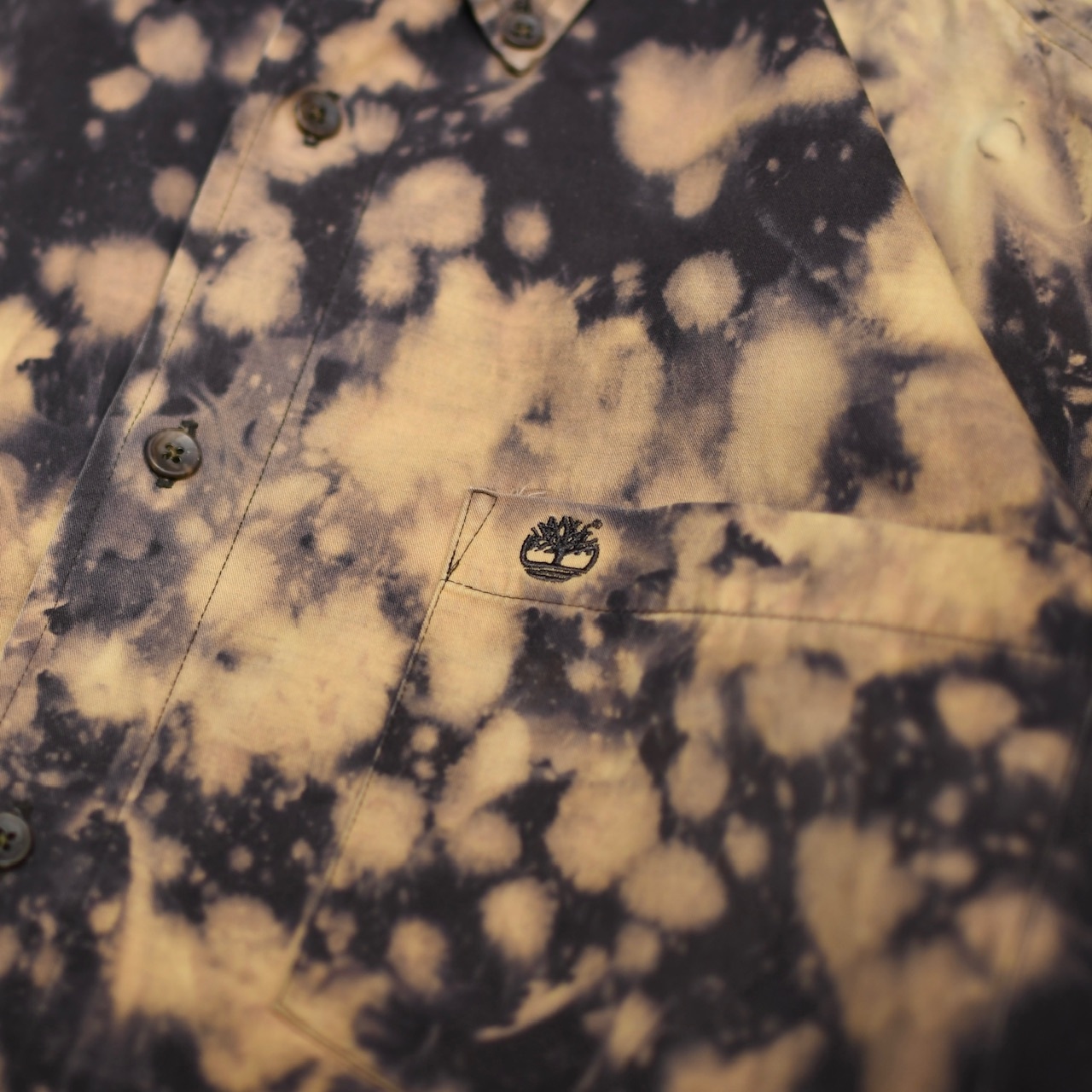 Timberland bleach button down shirt