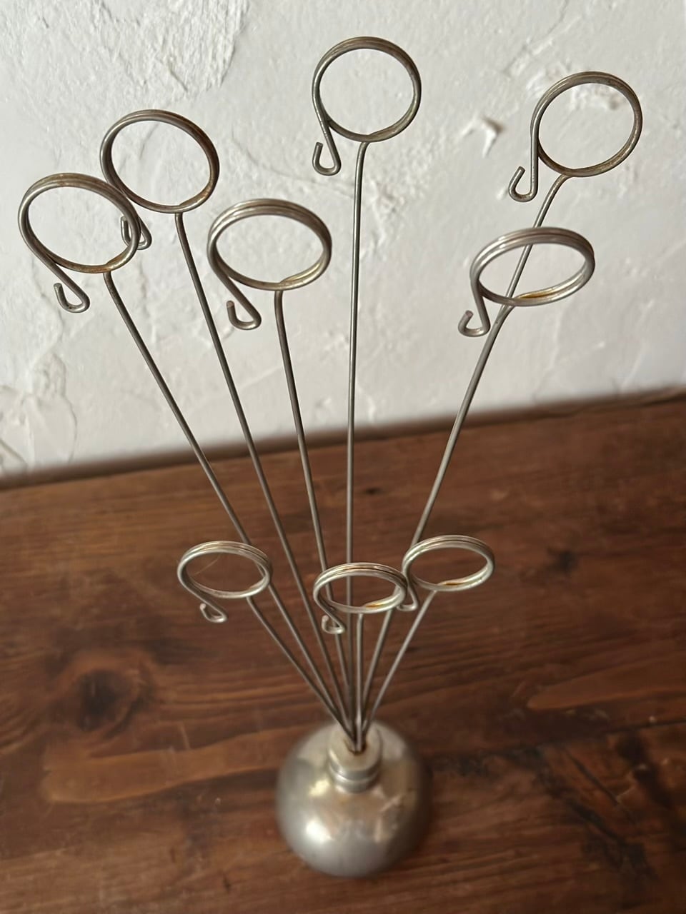 ワイヤーカードスタンド シルバーカラー | Brocante de La Cocotte