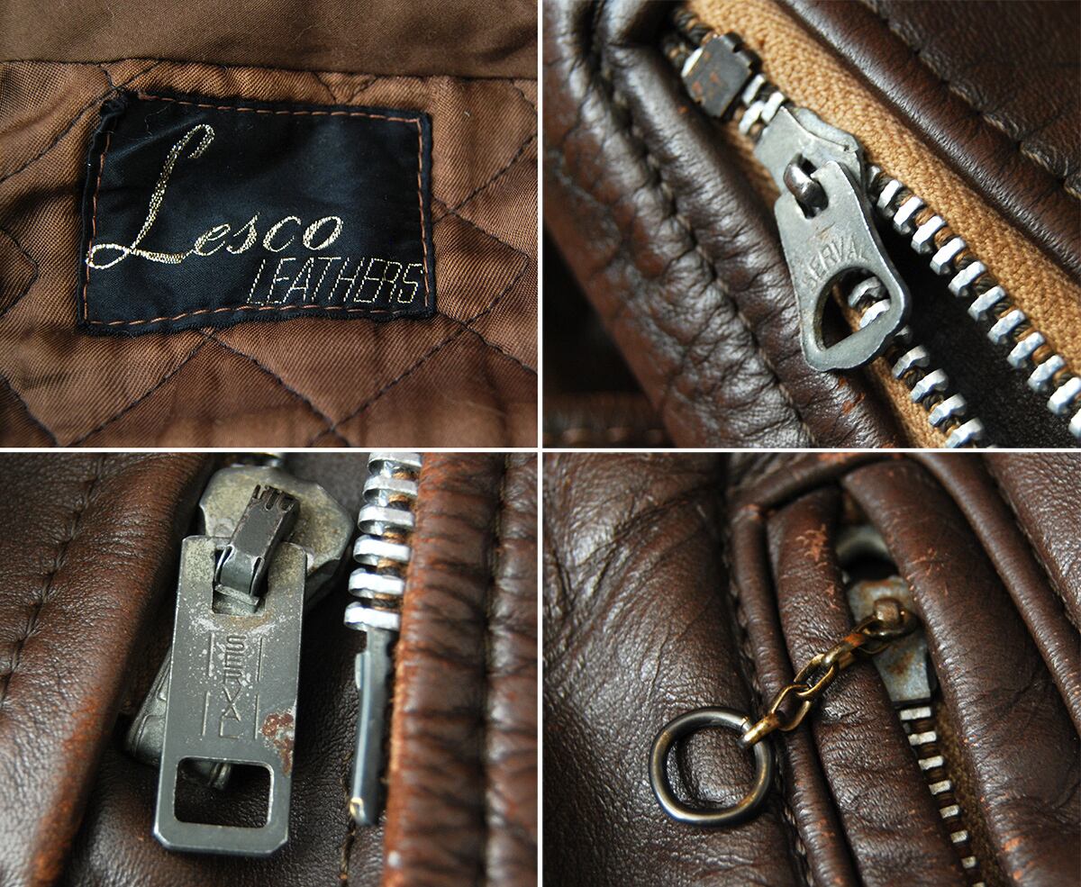 60s Lesco BROWN RIDERS | SECOND TIME GLORY | ヴィンテージレザー