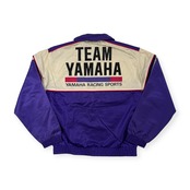 レア 80s 当時物 TEAM YAMAHA チームヤマハ ナイロンジャケット サイズ L /ヤマハレーシングスポーツ/パープル系/ビンテージ