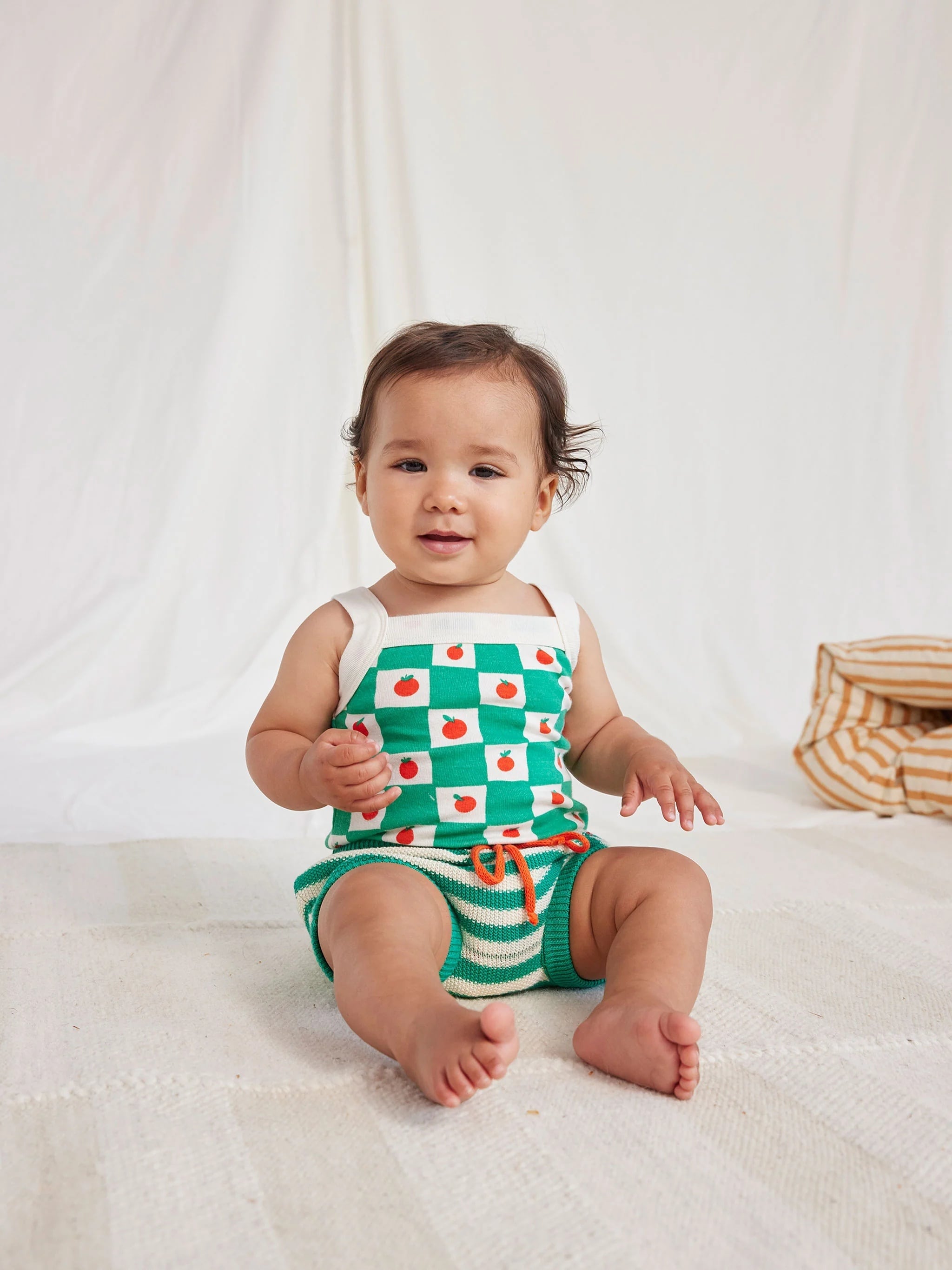 BOBO CHOSES トマト Tシャツと帽子セット 26SS】bobochoses(ボボショセス)Bunch Of Vegetables sleeveless