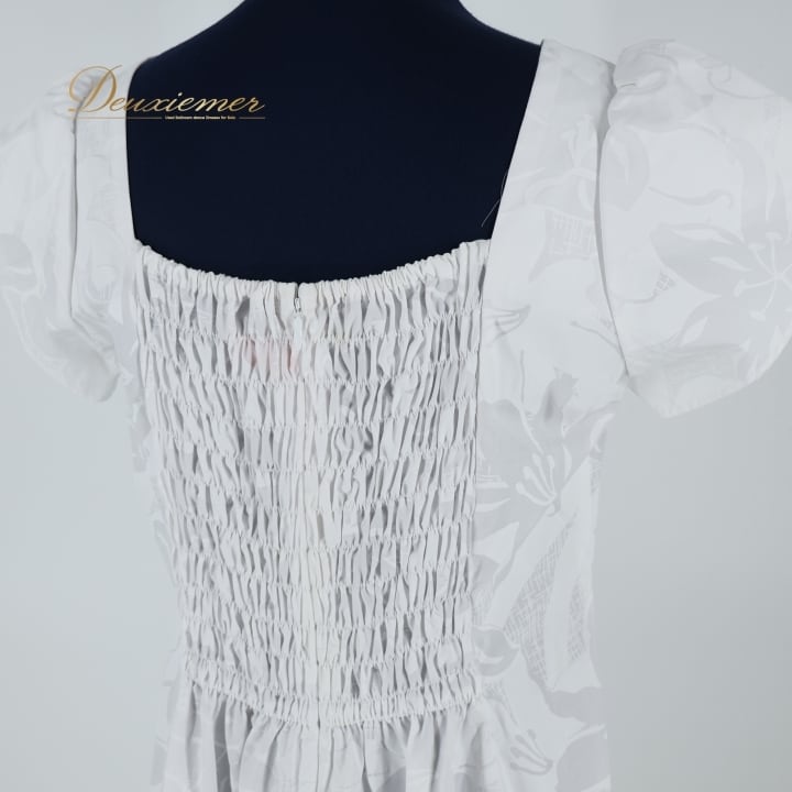 フラダンス 衣装 ワンピース ドレス ホワイト系 マーメイドライン フラ