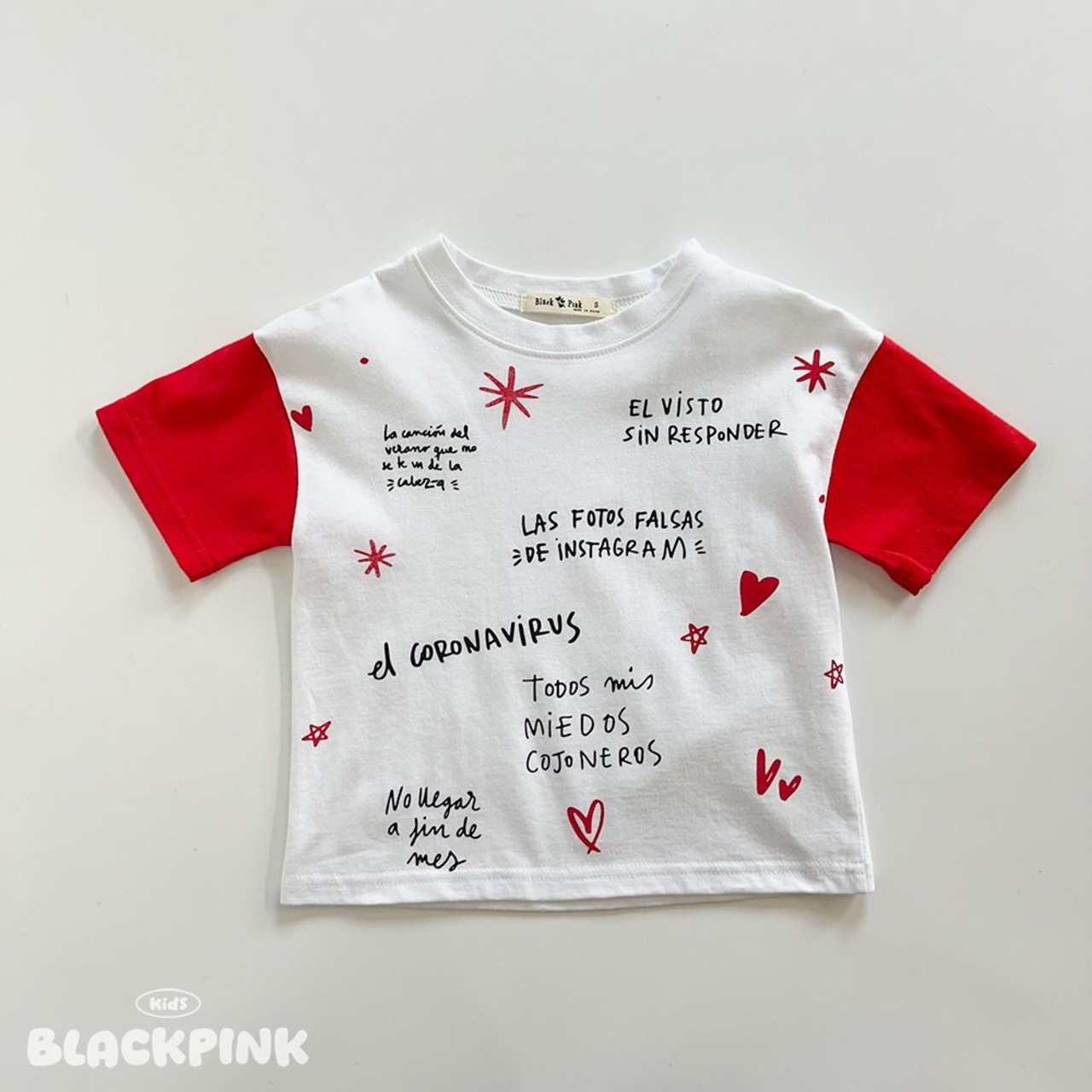 [BLACKPINK] Lettering color tee / [블랙핑크] 레터링컬러티