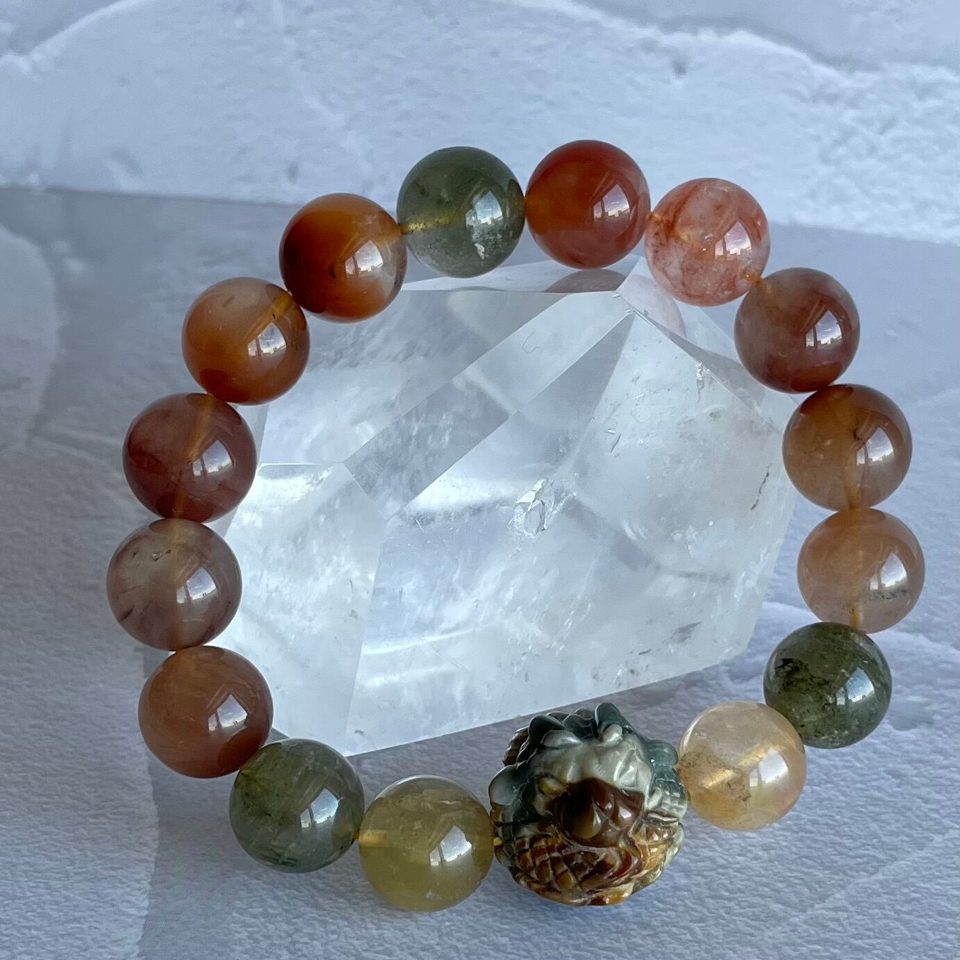 No.070 Mixラビットヘアルチル（福禄寿） 龍頭ブレス | Le rouet (ルエ)