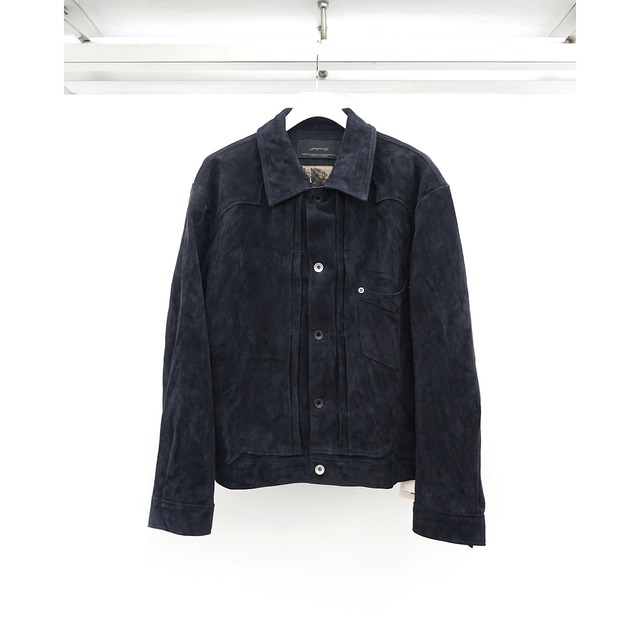 [ Professor.E ](プロフェッサーイー) 26FW-PE-JKT-16 Suede Trucker JKT (Purple)