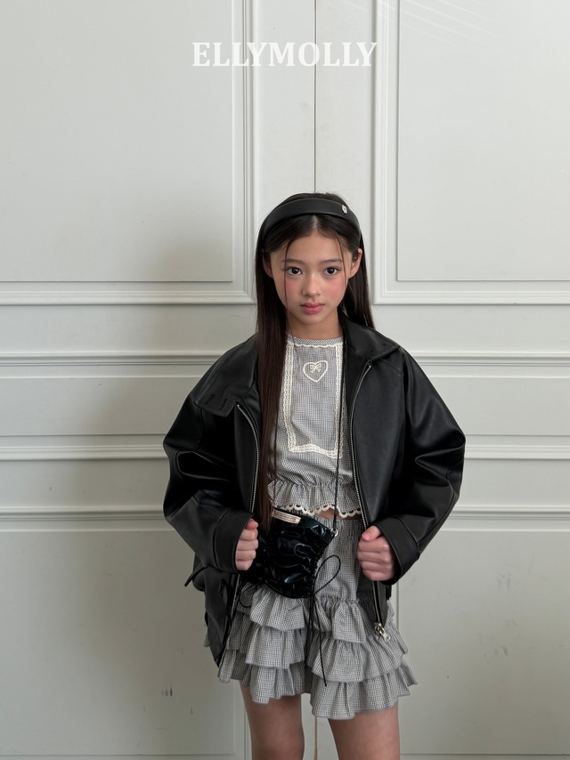 [予約][送料無料]≪ELLY MOLLY≫Lulu Check Tiered Pants 440