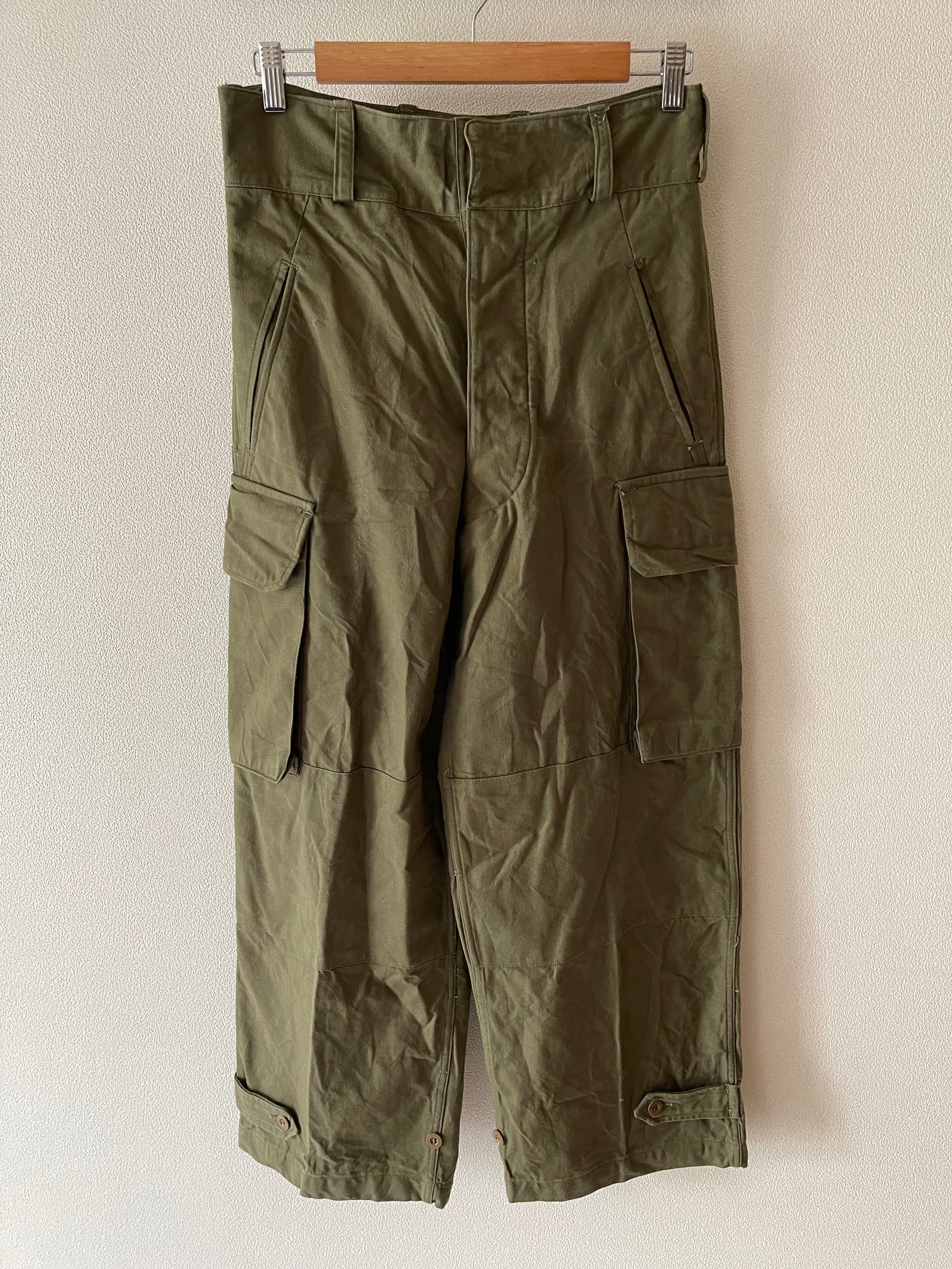 Vintage French Army M-47 field cargo pant size 21