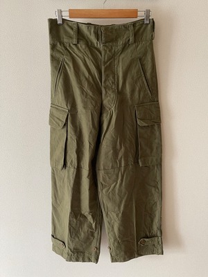 Vintage French Army M-47 field cargo pant size 21