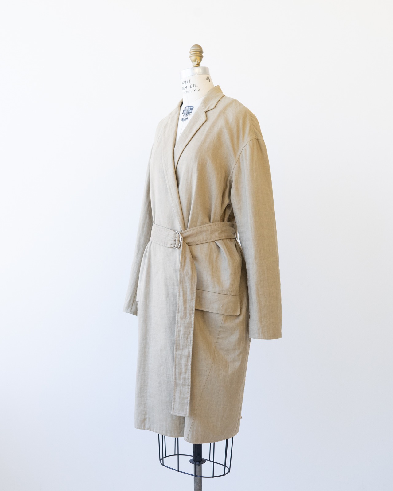 〈CÉLINE by phoebe philo〉Linen cotton coat