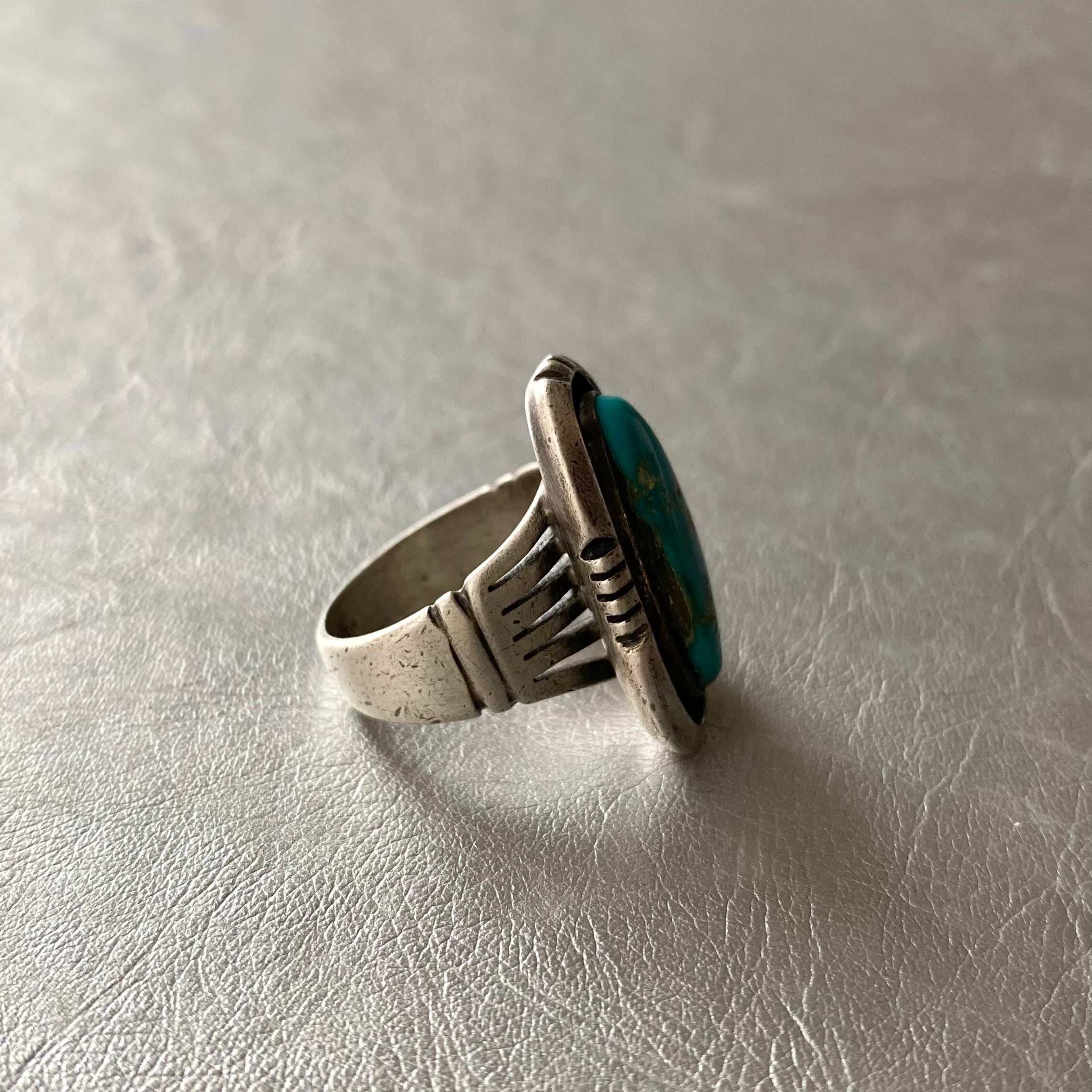 Vintage USA sterling turquoise ring ヴィンテージ ネイティブアメリカン フィリップ・サンチェス  シルバー925 天然石 ターコイズ リング POOL VINTAGE