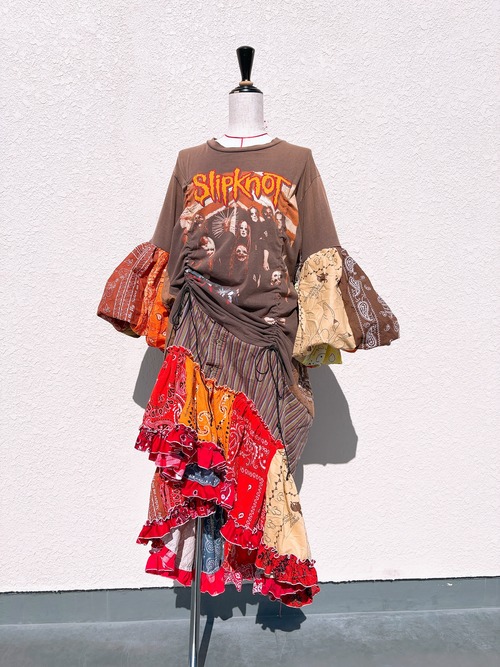 ブラウン　　Slipknot remake dress