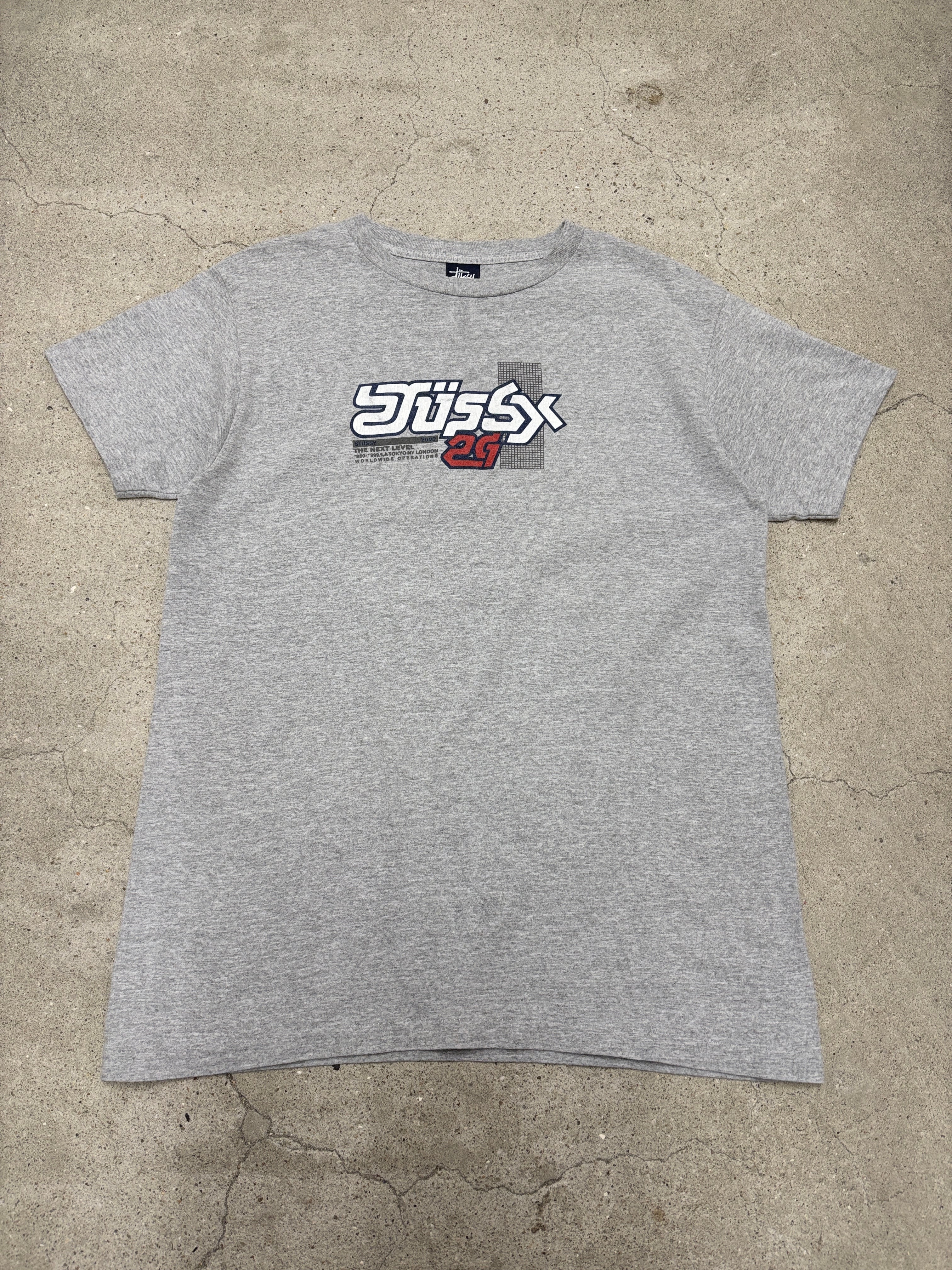 90～00s OLD STUSSY/Bjork Design Tee/USA製/紺タグ/L/ビョ－ク