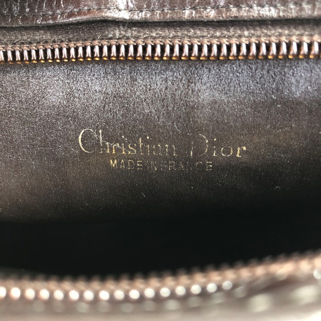 Christian Dior  クリスチャン ディオール  トロッター ショルダーバッグ ベージュ ロゴ ジャガード レザー  3m2asz
