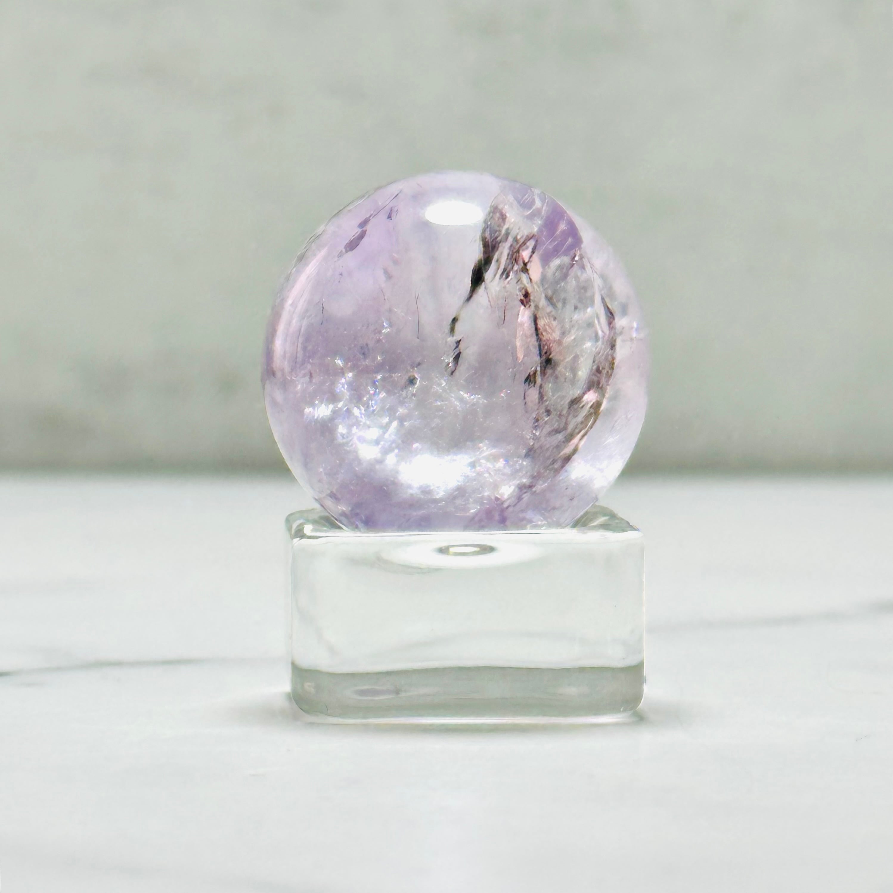 癒しの天然石｜ラベンダーアメジストスフィア Φ28mm | Mt.Sophia