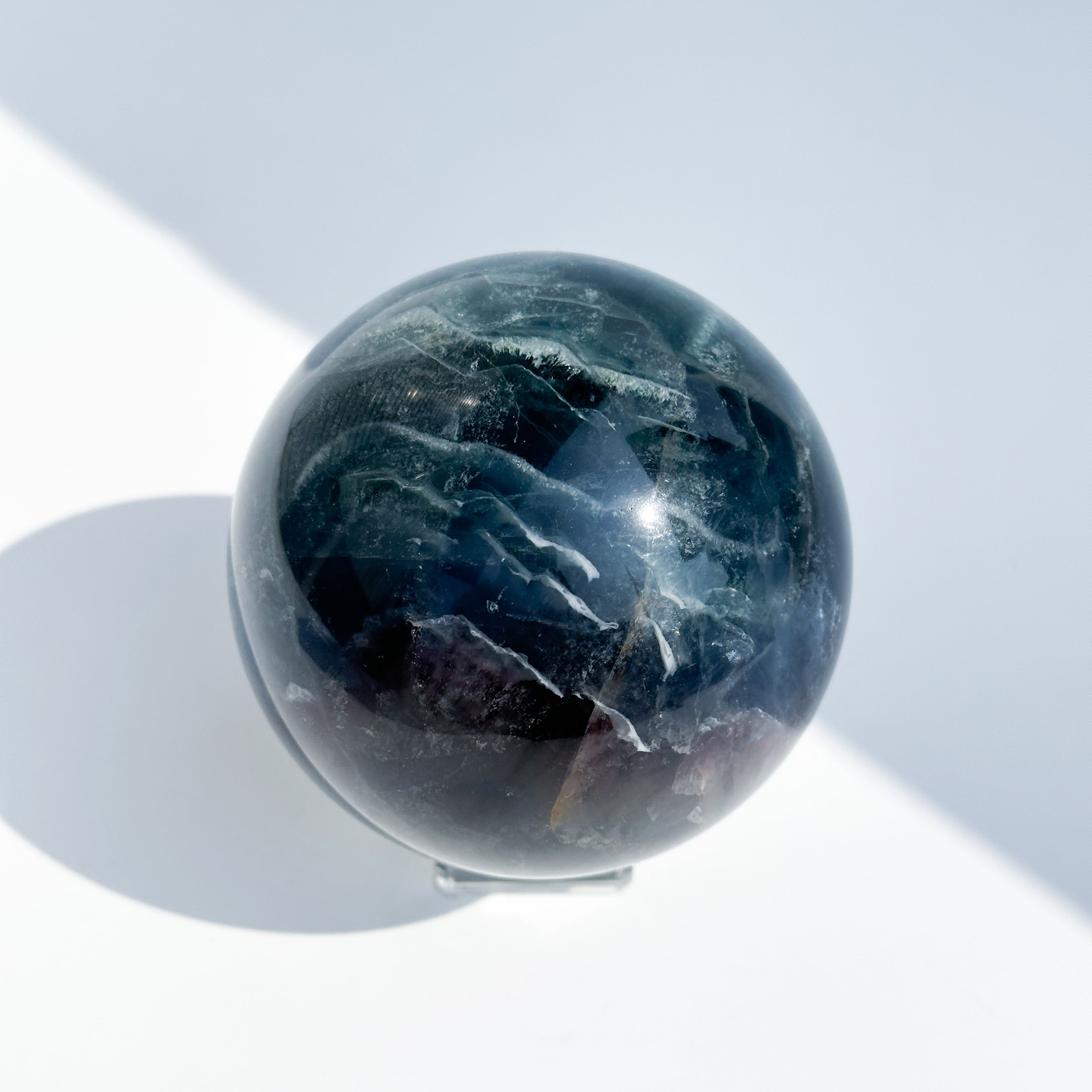 ブルーフローライト スフィア（丸玉）51◇ Blue Fluorite ◇天然石