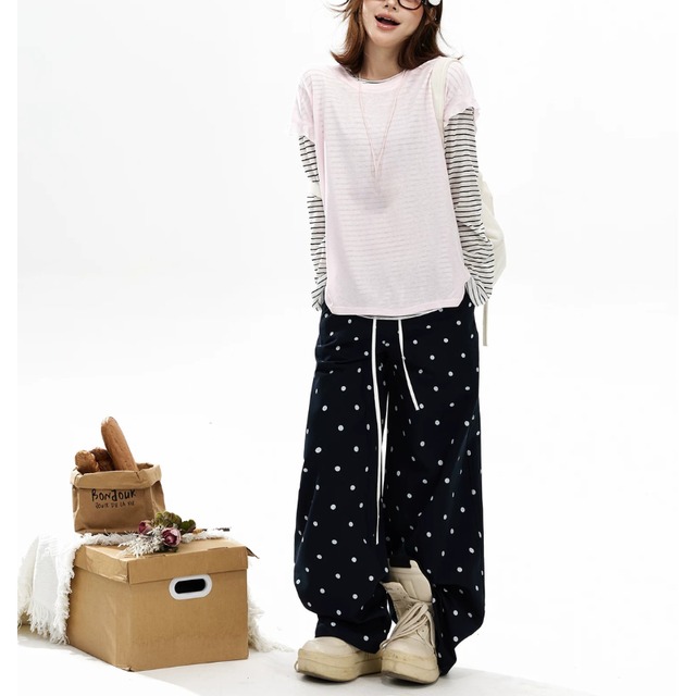 border layered long tee　ボーダーレイヤードロングティー　J2128