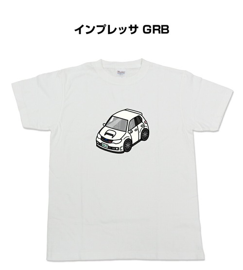 【インプレッサ GRB】イラスト入りTシャツ 車好き 納車祝い プレゼント グッズ カスタム【送料無料】