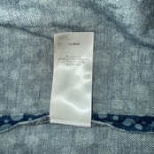 【LOUIS VUITTON】ルイヴィトン 草間彌生 インフィニティドット デニムシャツ Yayoi Kusama Infinity Dots  インディゴブルー コットン 正規品