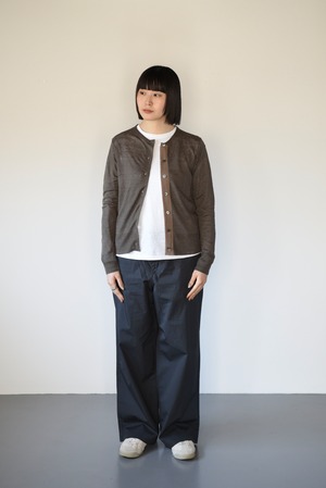eleven 2nd｜リネンカーディガン｜カーキ
