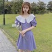 ✞ カラー半袖スリーブウエストすっきり☆着痩せバンド ショート ハーフスリーブ 大人ガーリー スウィート キュート カジュアル ✞ゴスロリ SM ミリ 甘ロリ クラロリ 和ロリ エレガント 黒ロリ 姫ロリ 華ロリ BB-BB8941024