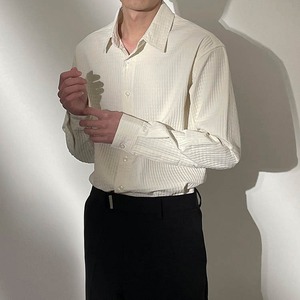 ワッフル調デザインシャツ　MT0160016