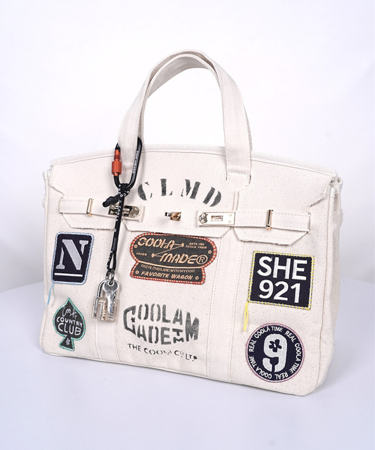 【直営限定ITEM】TYPE-G マルチワッペンターンロックハンドバッグ CQ-48507H