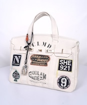【直営限定ITEM】TYPE-G マルチワッペンターンロックハンドバッグ CQ-48507H