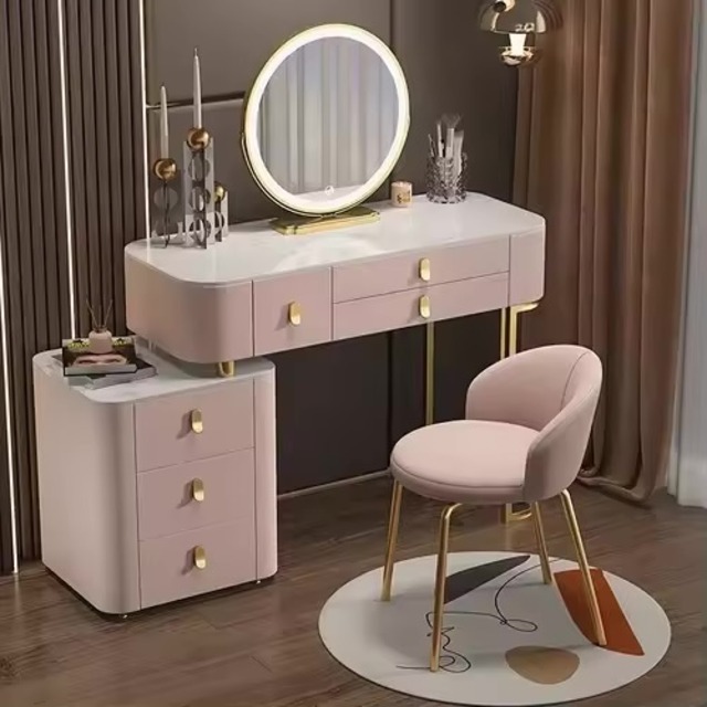 選べる2色 80cm｜大容量収納＆ミラー付き多機能ドレッサー