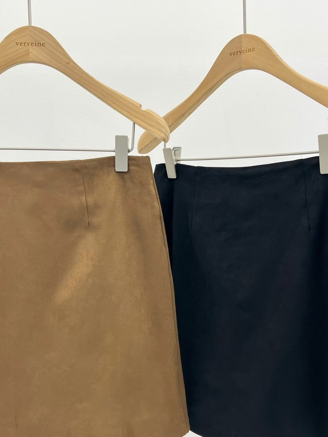 (予約) verveine / Eirin suede short skirt 2color
