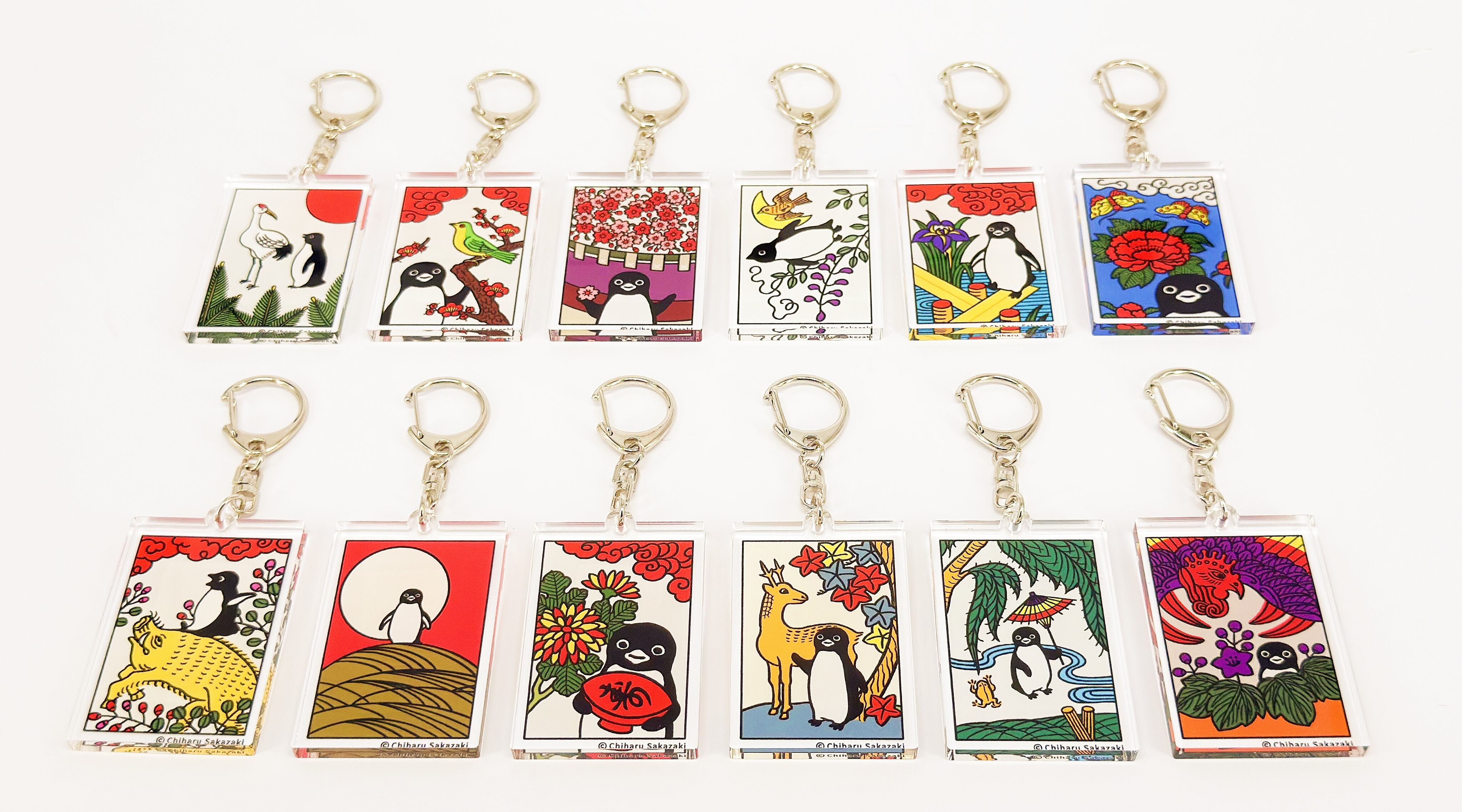 アクリルキーホルダー 四月【藤にほととぎず】 | ART SPACE