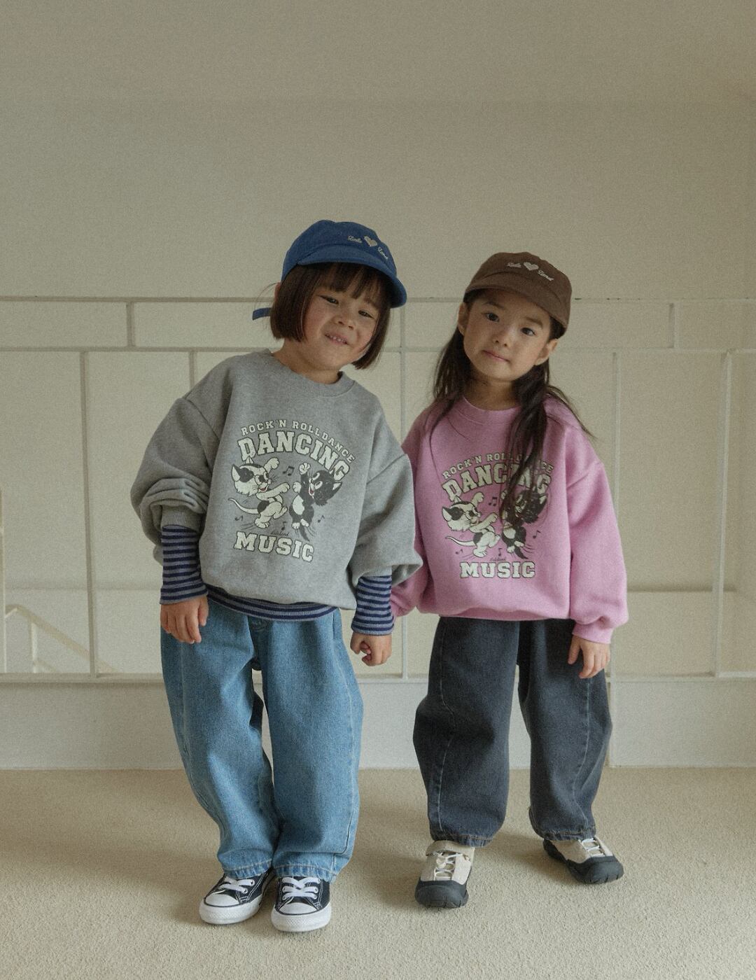 送料無料【予約】/ kids ワイドカーブドデニムパンツ /lalaland