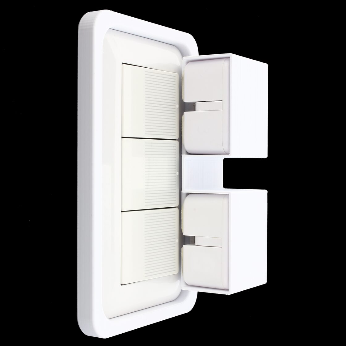 SwitchFrame｜Panasonic コスモワイド21 ラウンド 1連3口（上下）｜Bot