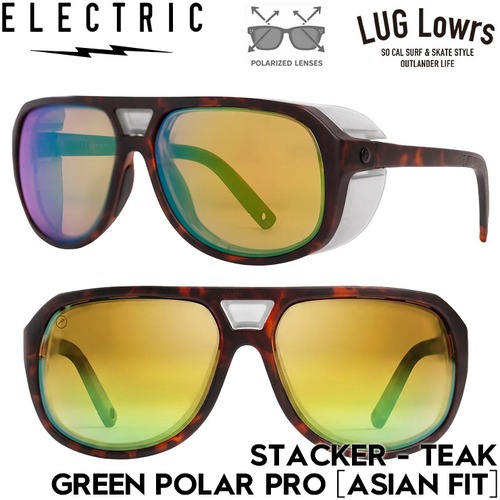 ELECTRIC エレクトリック サングラス メンズ レディース 偏光サングラス スポーツサングラス アウトドアサングラス STACKER TEAK GREEN POLAR PRO 日本代理店正規品