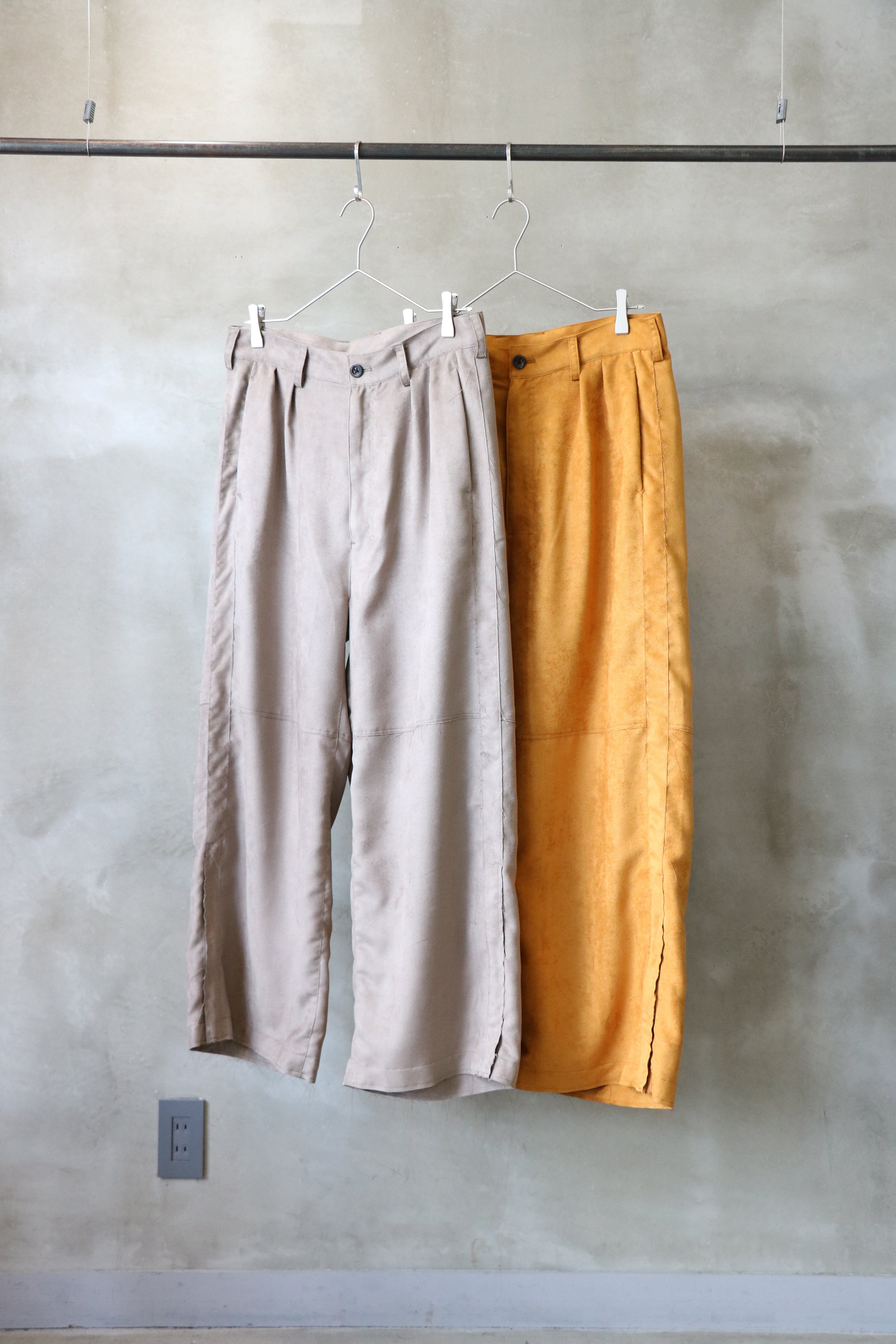 Ancellm / VEGAN LEATHER SIDE LINE PANTS /ANC-PT51 / アンセルム 