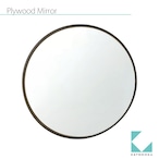 KATOMOKU plywood mirror km-91B ブラウン 362mm