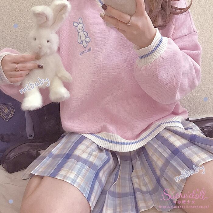 [2color] Bunny Pastel Knit