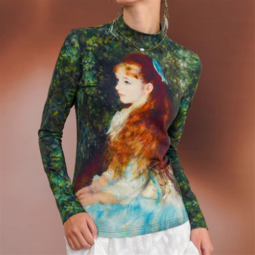 【Camoooni】デザインスリムトップス　10824