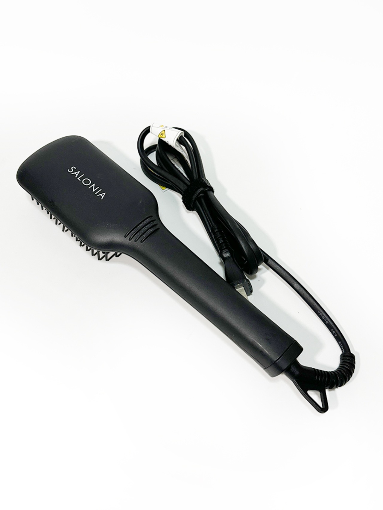 サロニア SALONIA ストレートヒートブラシ ワイドタイプ SL-012BK 動作確認済 100〜210度 マイナスイオン