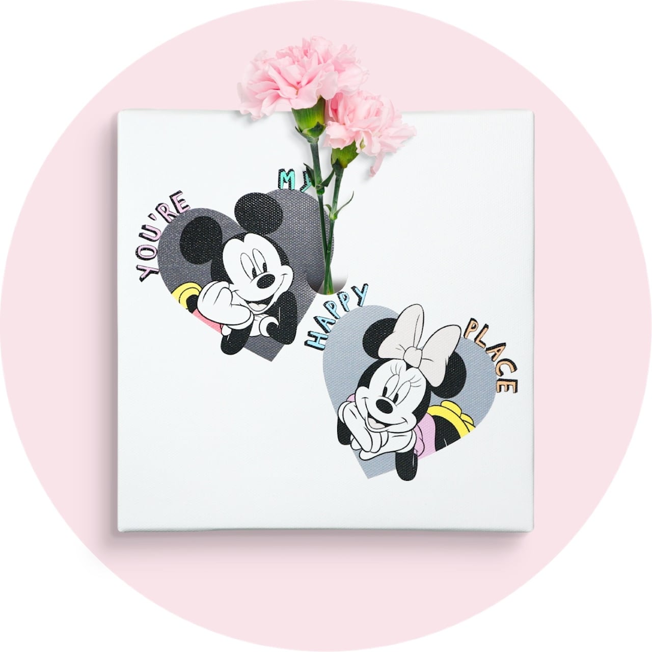 ディズニー アートパネル ミッキー ミニー 一輪挿し IKE-DSNY-2410-07