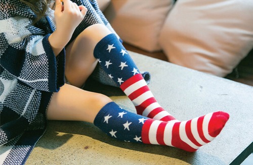 アメリカ国旗！インポートデザインソックス♡靴下 キッズ 子ども キッズソックス
