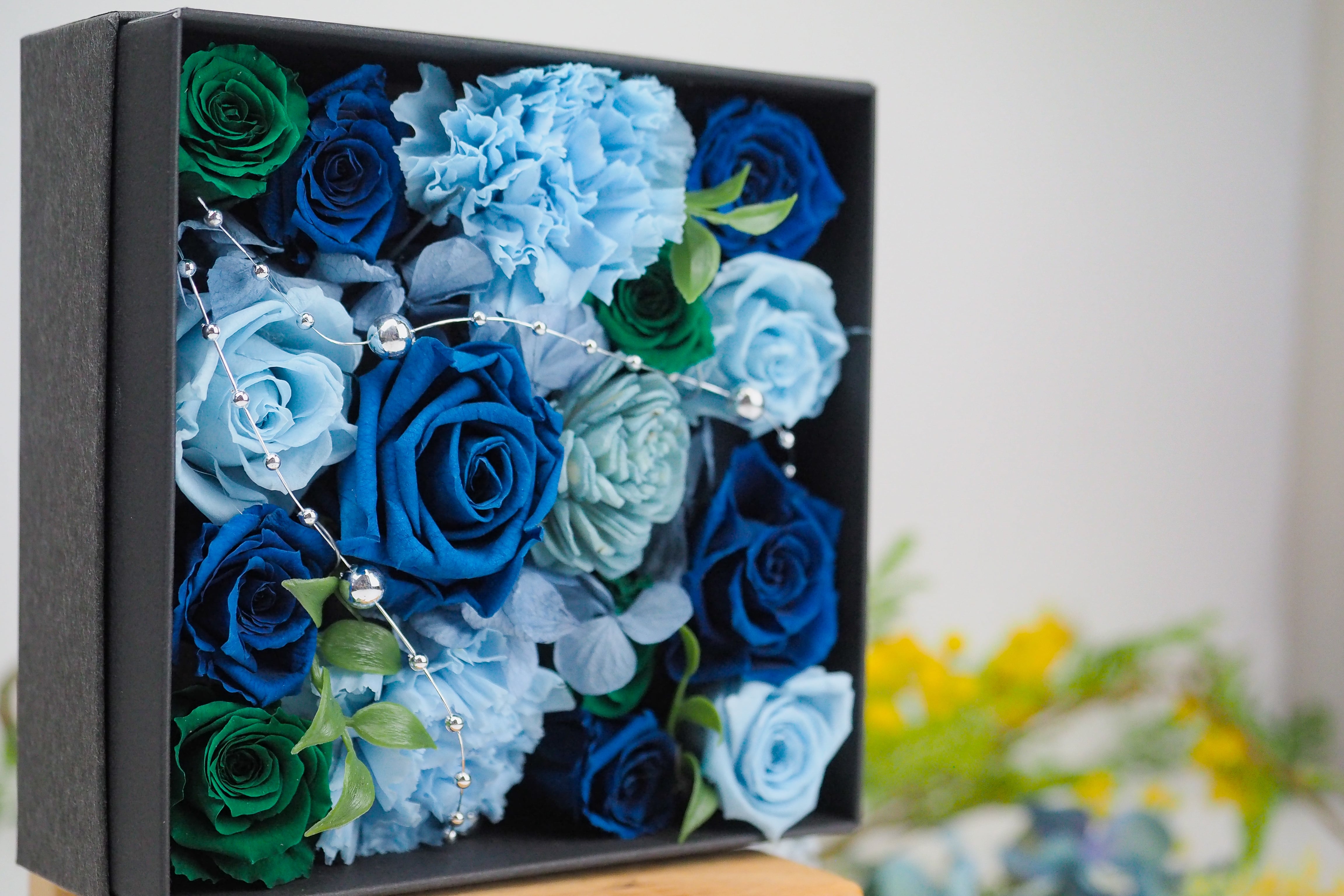 薔薇アレンジ(アーティフィシャルフラワー) | Blue Rose iCCO