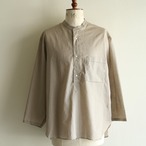 STILL BY HAND【 mens 】 cotton flax pullover shirt