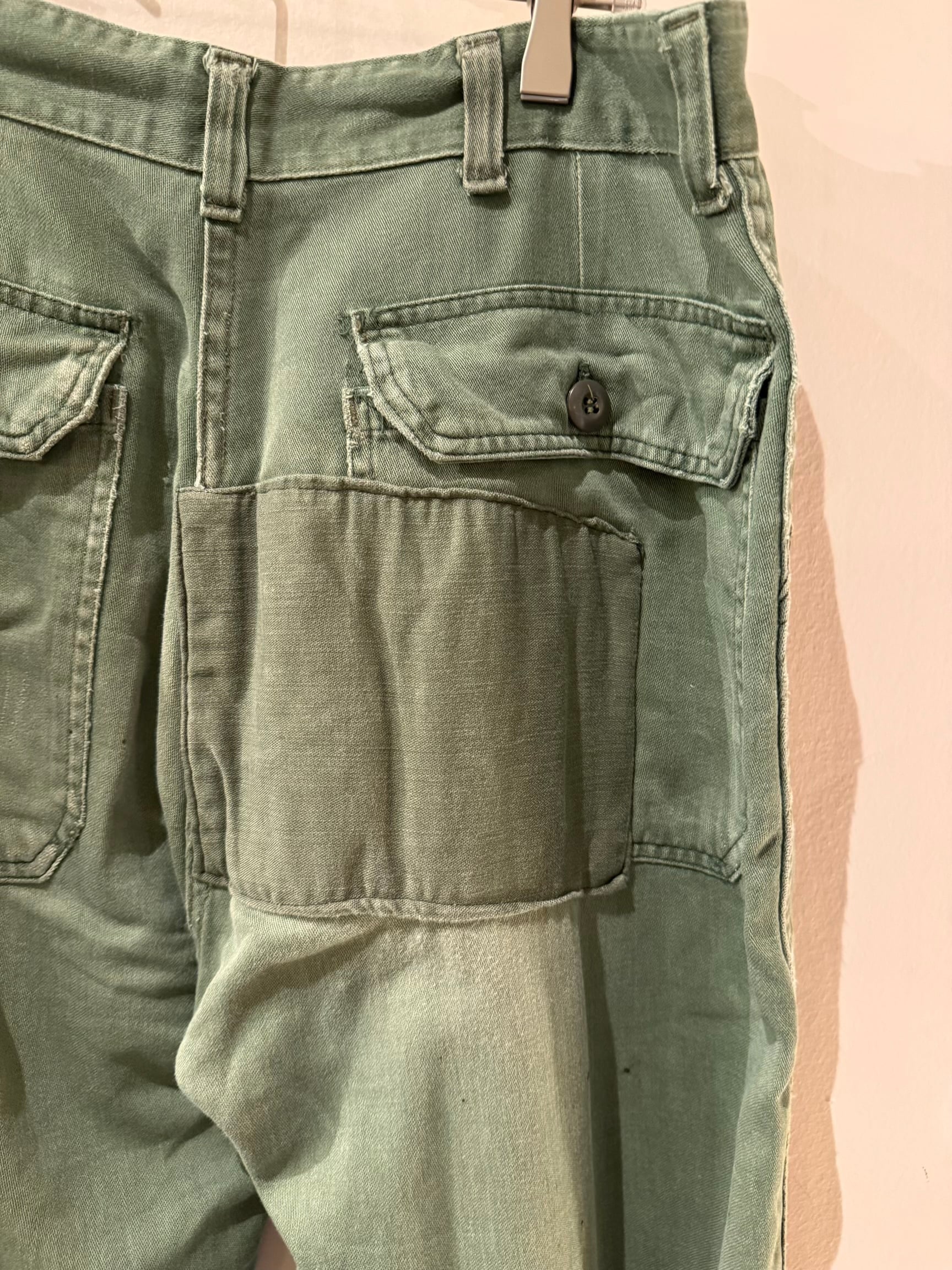 1950's-1970's U.S. ARMY OG-107 ベイカーパンツ コットンサテン