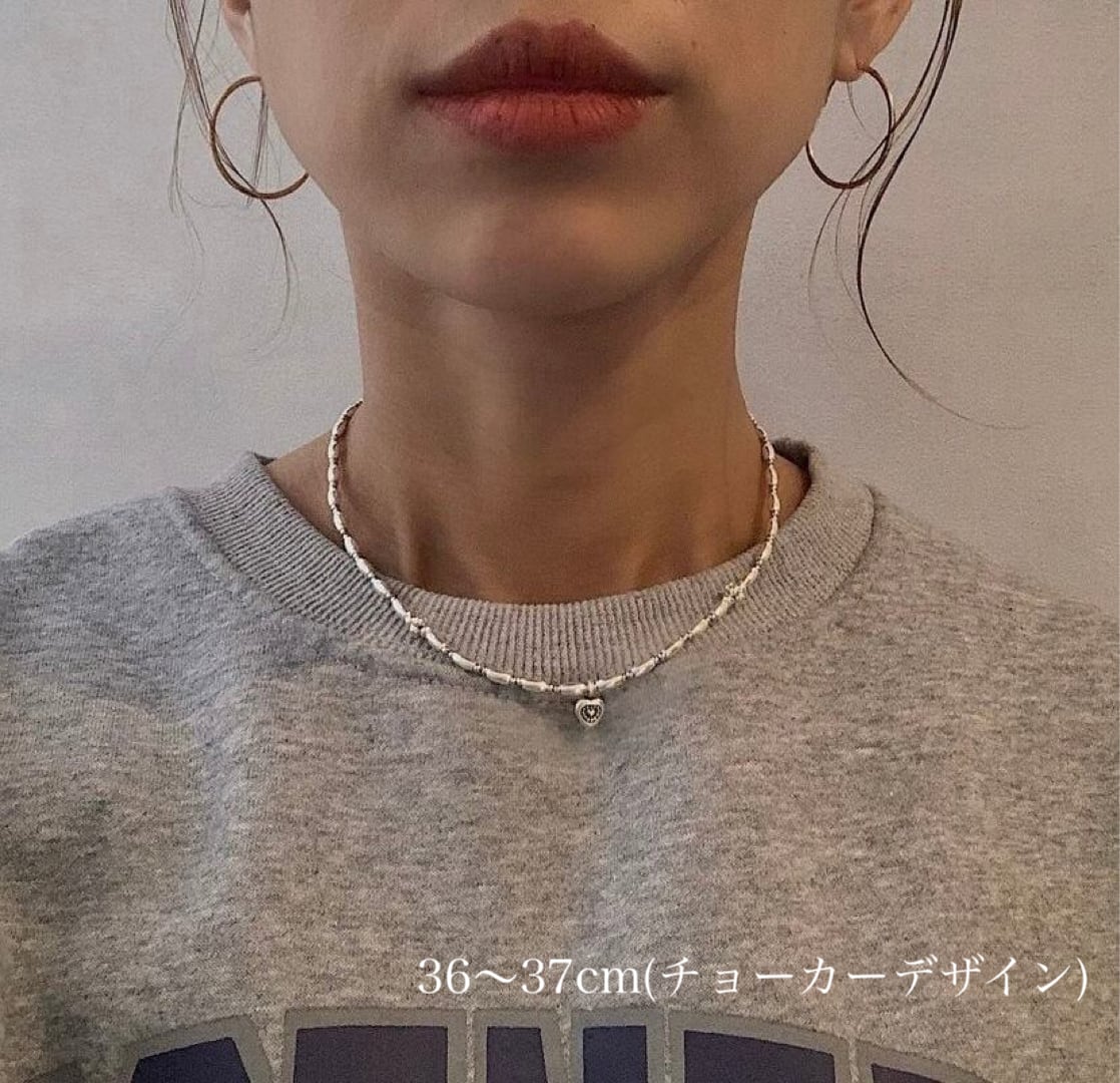 AO NUDE JEWELRY ハンドメイドビーズネックレスsilver925 9/25(金) 22:00〜再販】#64 handmade beads necklace silver925
